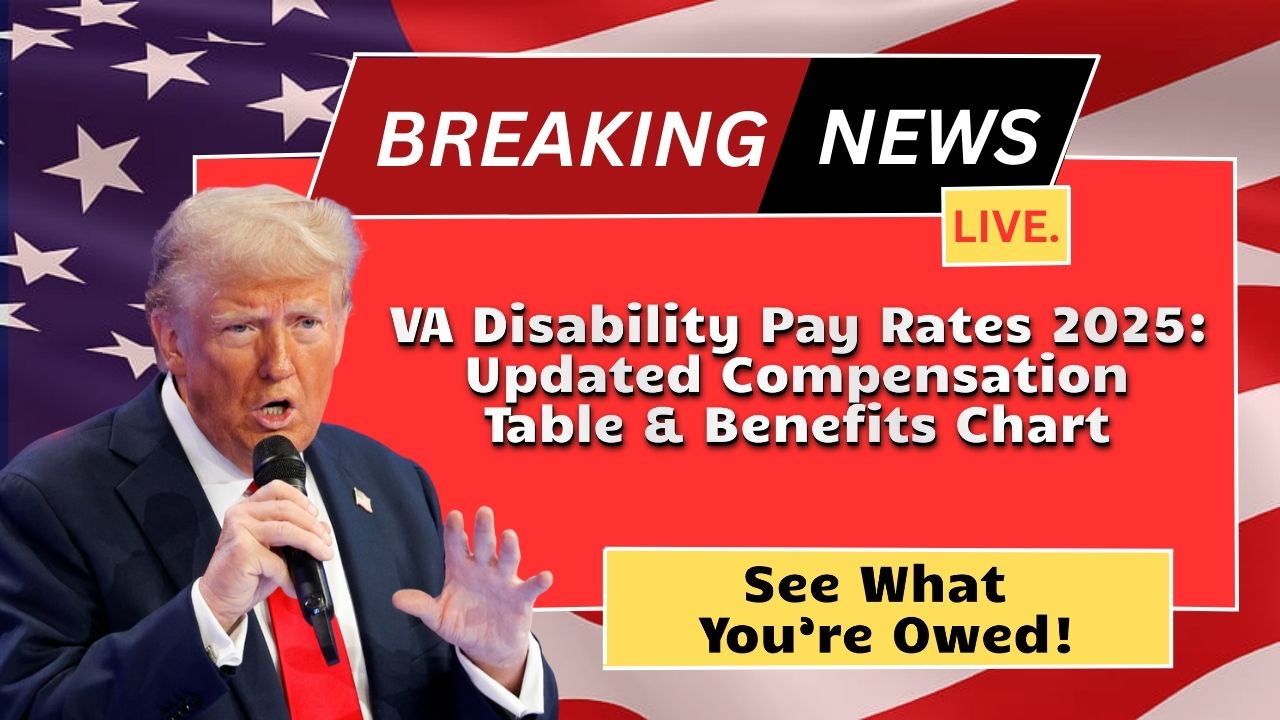 VA Disability Pay Rates 2025: Updated Compensation Table & Benefits Chart – See What You’re Owed!