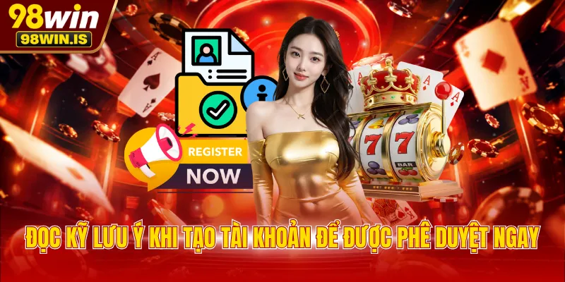 doc ky luu y khi tao tai khoan de duoc phe duyet ngay Đọc kỹ lưu ý khi tạo tài khoản để được phê duyệt ngay