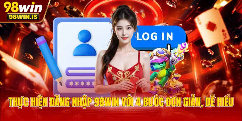 Thực hiện đăng nhập 98WIN với 4 bước đơn giản, dễ hiểu